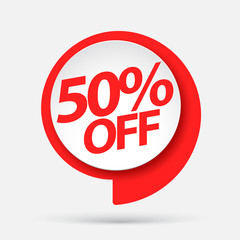 Sale of special offers. Discount with the price is 50 .