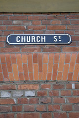 Obraz premium Church Street Sign