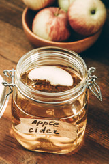 Apple cider in jar