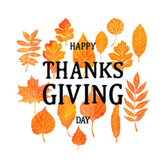 Thanksgiving background. Vector illustration.
