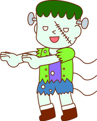 Halloween monster of Frankenstein