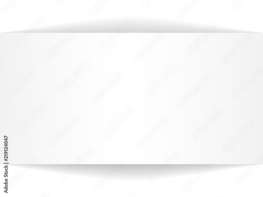 Aufkleber template for your design. a blank sheet with drop shadow on white background. space for text. vector