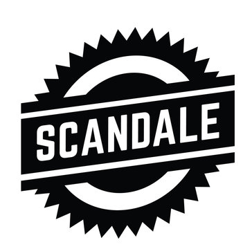 scandal stamp on white