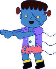Halloween monster of Frankenstein
