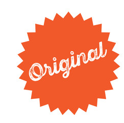 original stamp on white