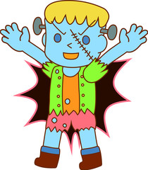 Halloween monster of Frankenstein