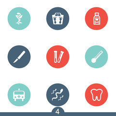 Set of medical icons. Number 4 in a series of 4.
