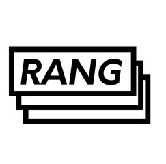 ranking stamp on white