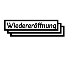 reopening stamp on white