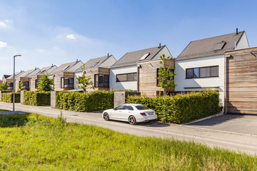 Germany, Baden-Wuerttemberg, Stuttgart, Ostfildern, modern efficiency houses