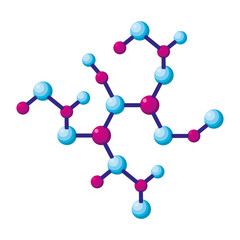 structure molecular science icon vector illustration design