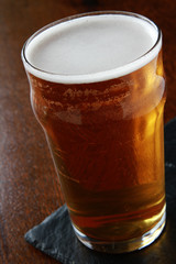 pint of beer in glass