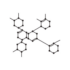 structure molecular science icon vector illustration design