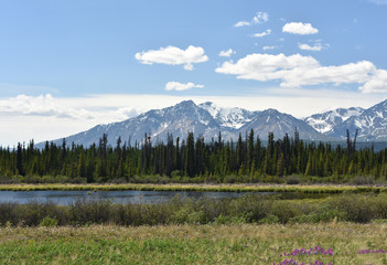 Scenic Sites Traveling along the World Famous Alaska Highway ALCAN