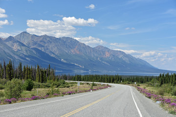 Scenic Sites Traveling along the World Famous Alaska Highway ALCAN
