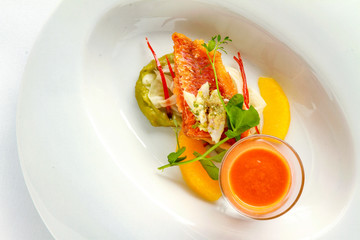 plated fish meal