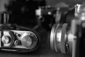 Fototapeta na wymiar Film ancient cameras
