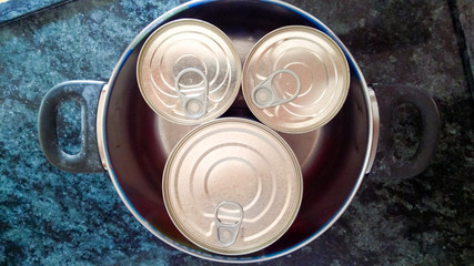 Modern cooking. Canned food.
