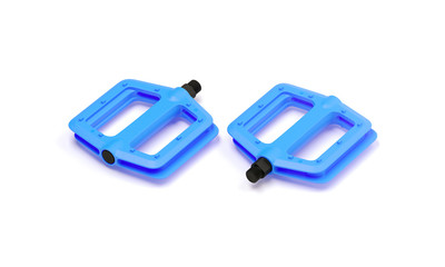 3D rendering bicycle pedals on white background