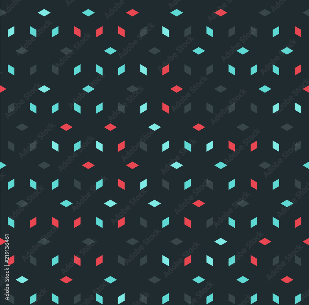 Poster seamless geometric pattern. vector background with rhombuses