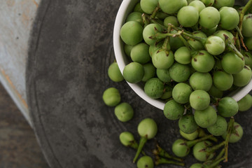 Pea Aubegines in dish