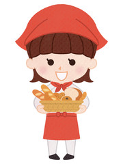 パン屋　女性