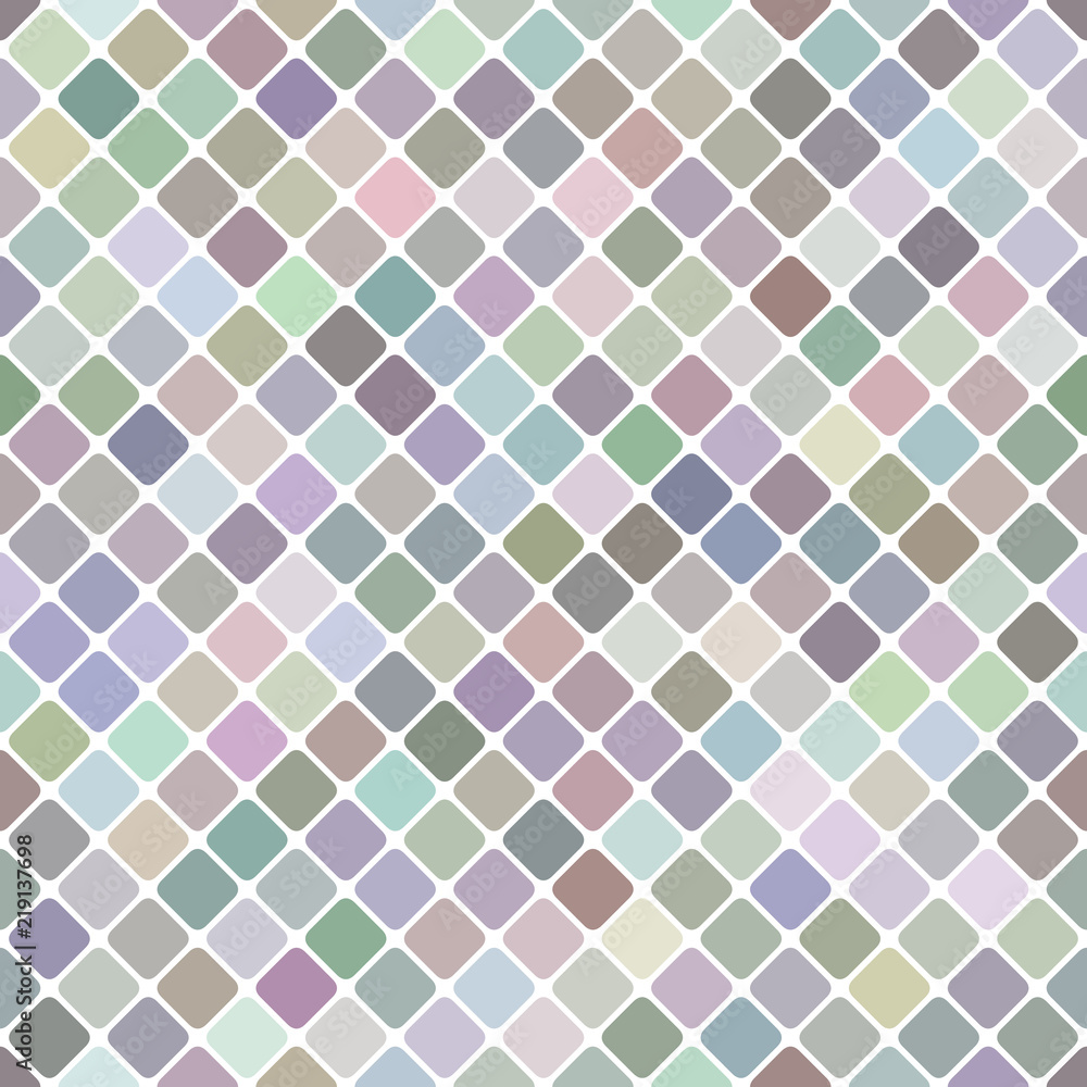 Poster abstract geometric diagonal rounded square pattern background - repeating illustration