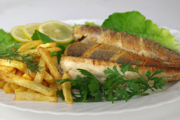 baked hake fish