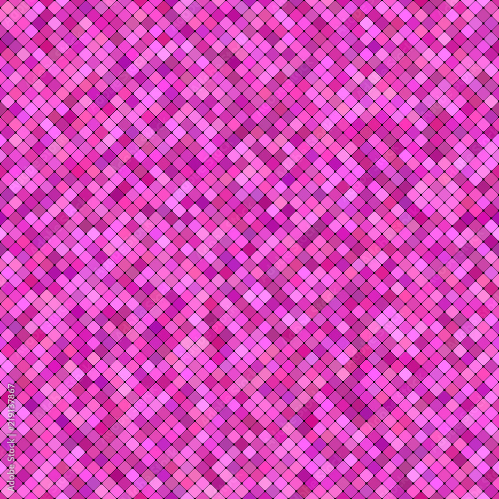 Poster pink abstract seamless diagonal square pattern background design - vector graphic