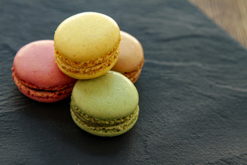 colourful french macaron selection