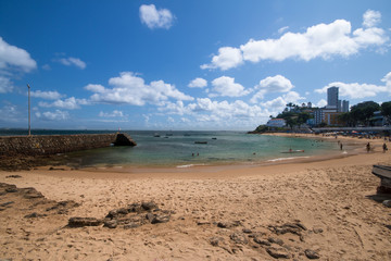 Fototapeta na wymiar Salvador Bahia - Beach of Porto da Barra
