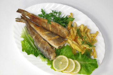 baked hake fish