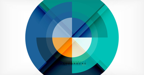 Obraz premium Wektorowy okręgu abstrakta tło