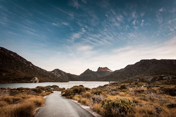 Sunset at Dove Lake, Cradle Mountain National Park, Tasmania, Australia