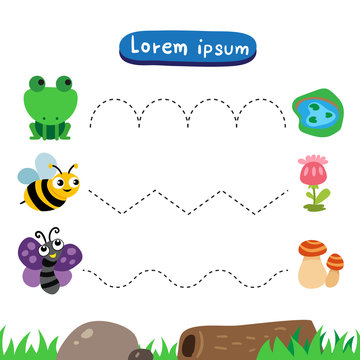 Animals Matching Game Vector Design