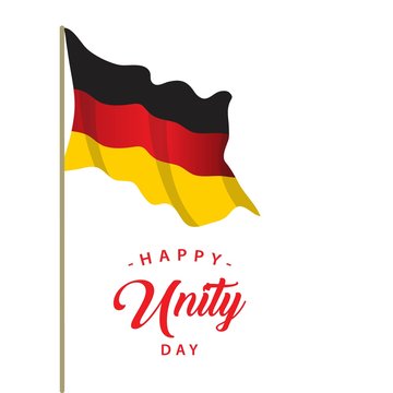 Happy Germany Unity Day Vector Template Design Illustration