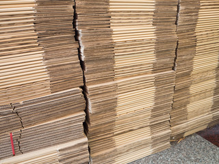 Paper sheet boxes stacked.