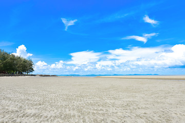Blue sky white cloud white background. Beautiful sky and clouds in the afternoon
