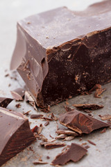 loose chocolate pieces