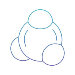 Fototapeta premium atom molecule isolated icon vector illustration design