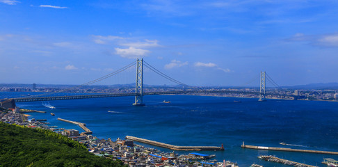 Naklejka premium Akashi Kaikyo Bridge