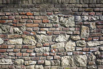 Old stone medieval wall background