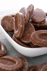 loose chocolate pieces