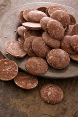 loose chocolate pieces