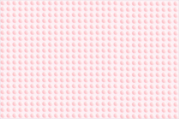 Abstract bumpy surface texture of gradient white and pink round dots. Vector illustration, EPS10. Can be used as background, backdrop, image montage in graphic design, book cover, flyer, brochure, etc