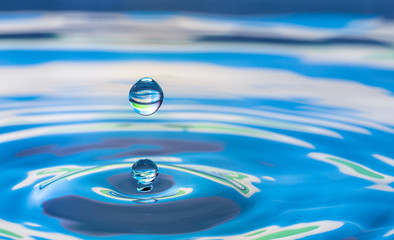 water drop splash impact