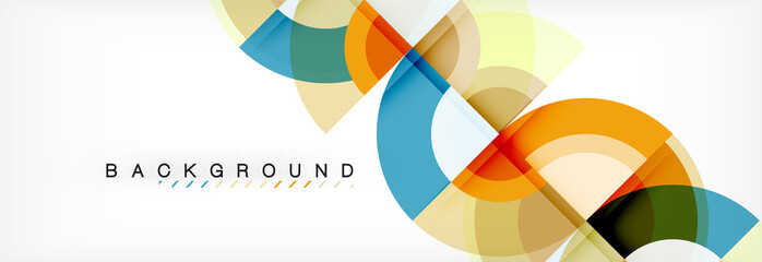 Obraz premium Vector circle abstract background