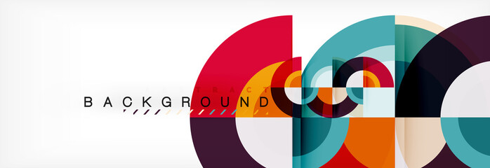 Vector circular abstract background