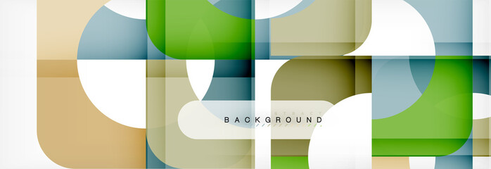 Color square shapes, geometric modern abstract background