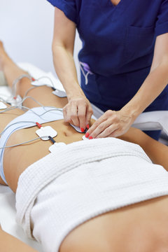 Treatment with electro stimulation